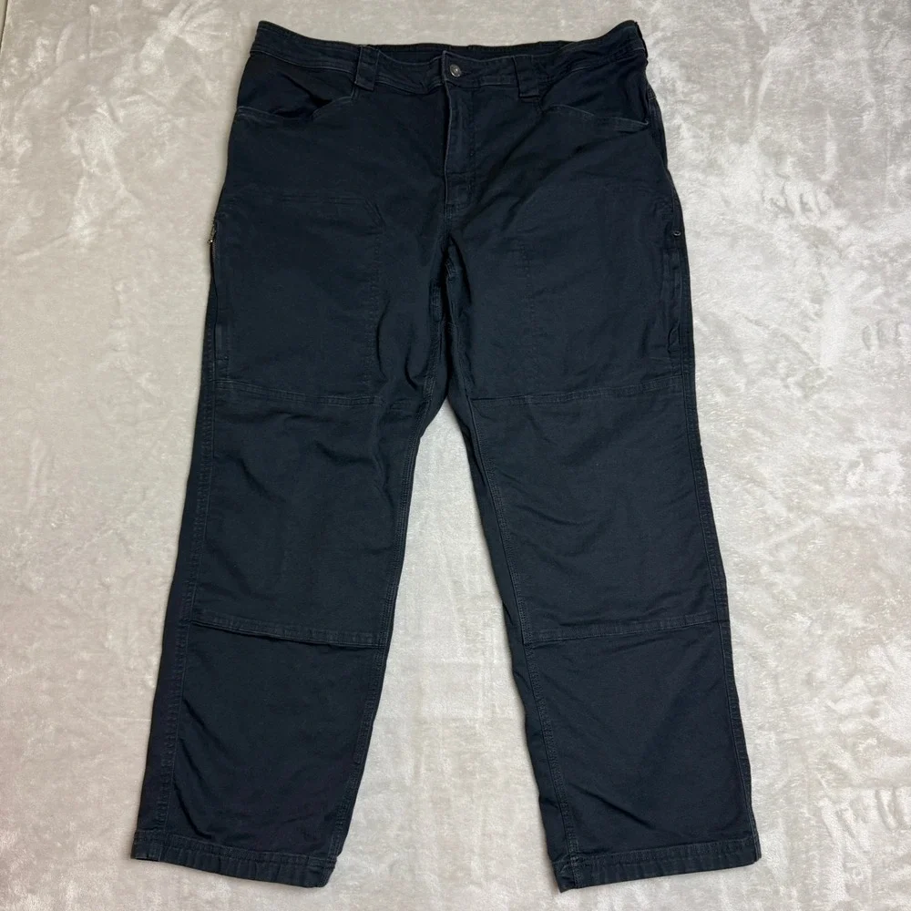 Duluth Trading DuluthFlex Fire Hose Pants Men 40x30 Black Utility Workwear EUC